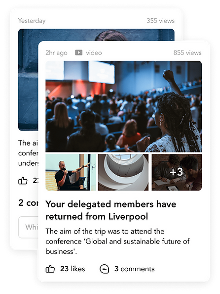 News - a central place for company newsletters, announcements and important dates